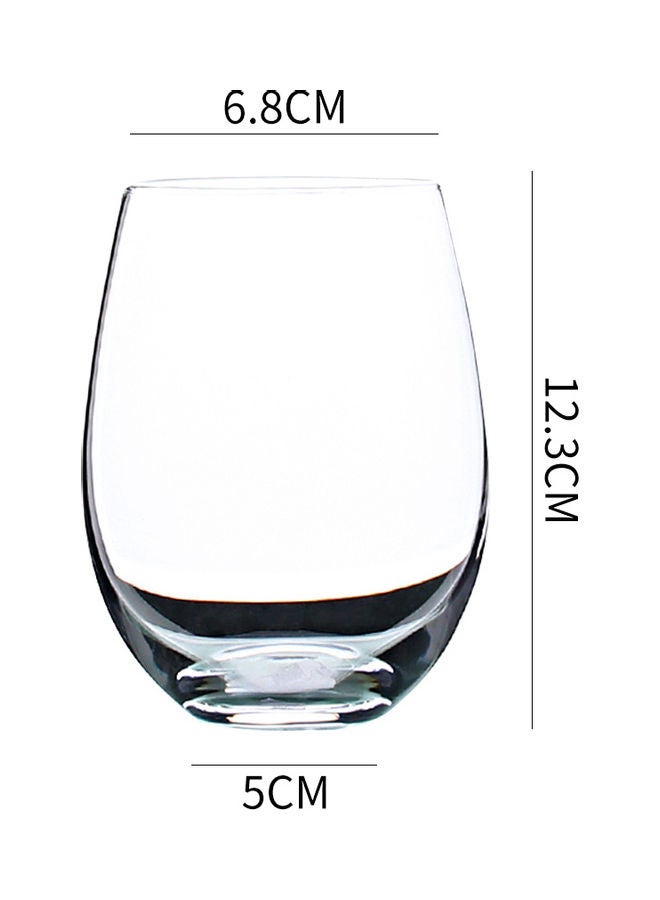 Shuer Transparent Egg Glass Water Cup Clear 6.8x12.3cm - Image 5