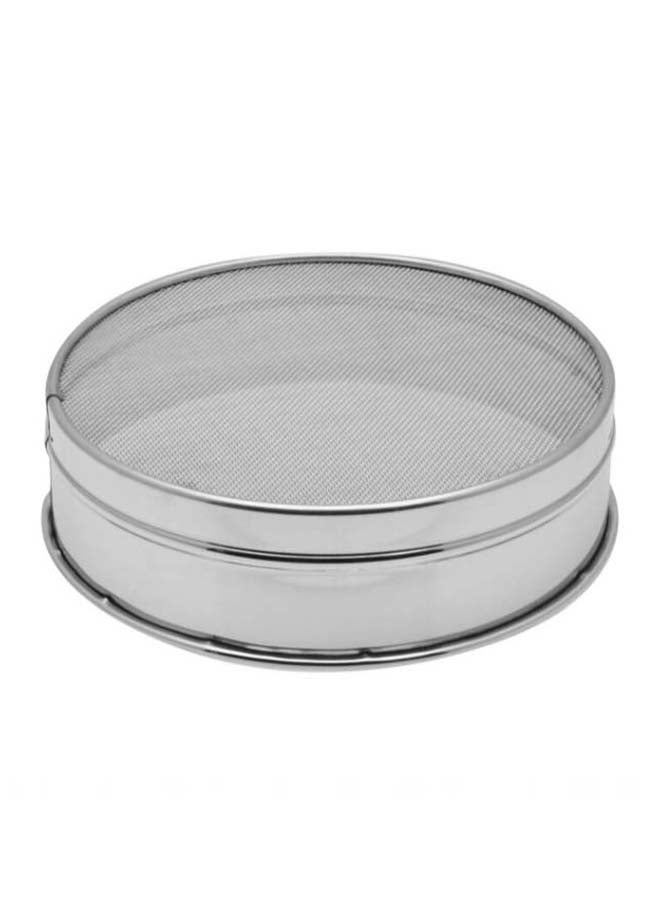 RAJ Stainless Steel Round Flour Strainer Silver 19cm  - Image 4