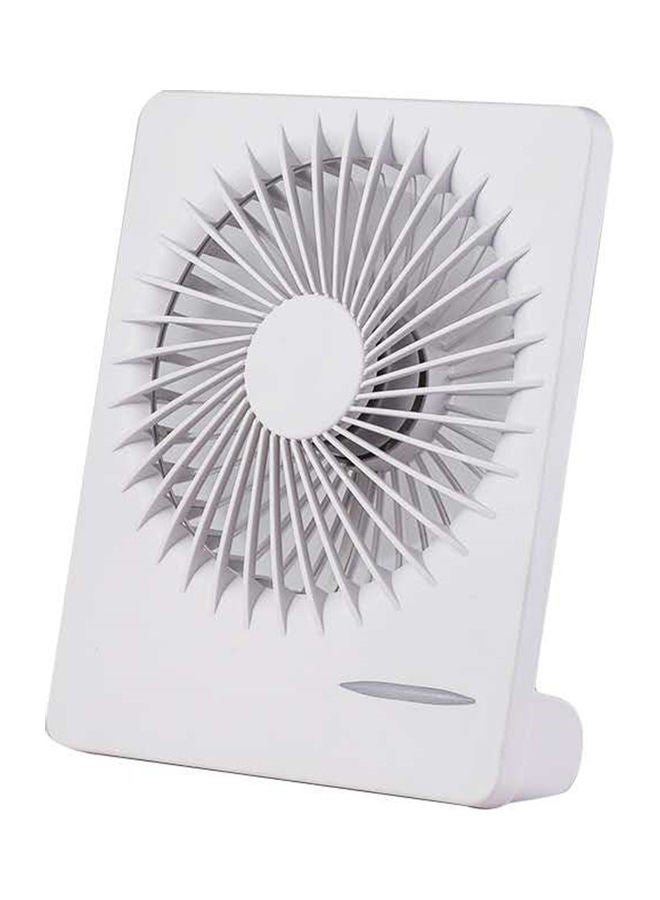 صن هوم مروحة محمولة قابلة لإعادة الشحن بمنفذ USB HH-188 أبيض - Image 2