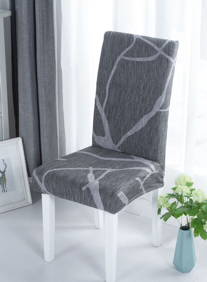 Sharpdo One-Piece Stretch Chair Cover Grey - Image 1
