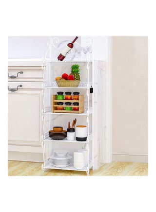 Five-layer Iron Shelf Storage White - v1643118768/N49105043A_1