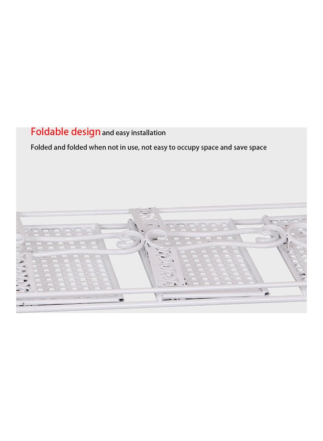 Five-layer Iron Shelf Storage White