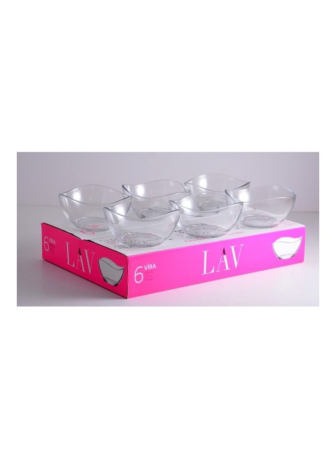 LAV 6-Piece Bowl Set Clear 220ml  - Image 3