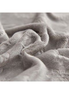 Sharpdo 6-Piece Embossed Stretch Chair Cover Grey 38 x 38 x 45cm  - Image 3