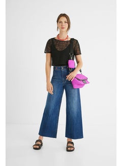 DESIGUAL Casual Plain Basic Short Sleeve Bodysuit Black  - Image 3