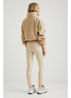 DESIGUAL Casual High-Rise Pants Beige  - Image 2