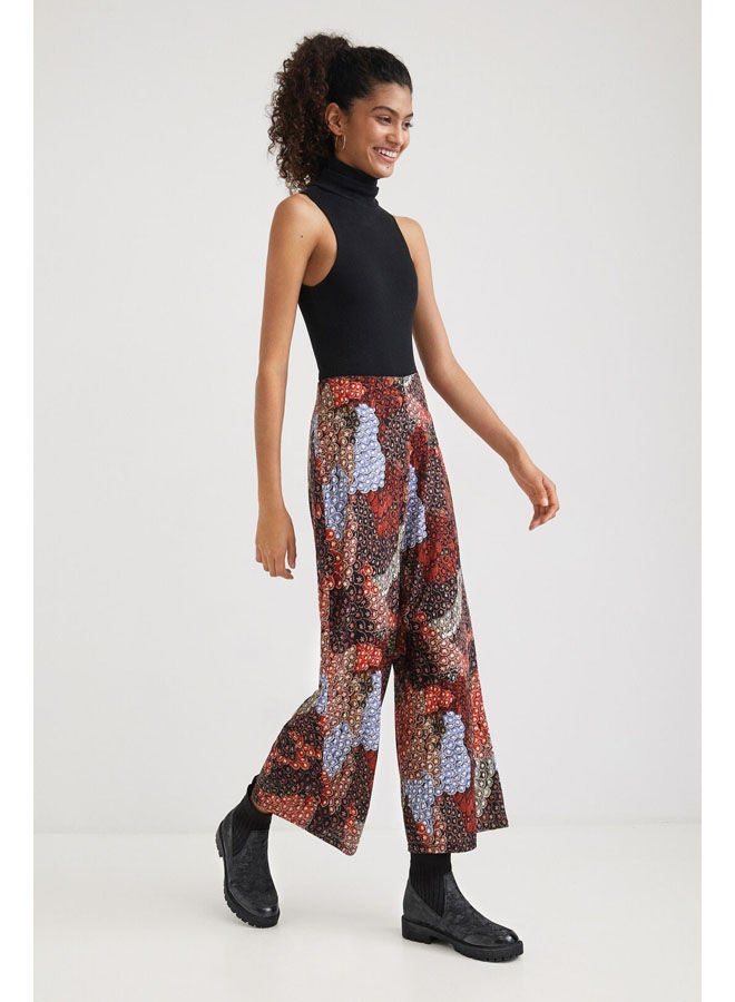 DESIGUAL Casual High-Rise Pants Red  - Image 1