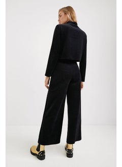DESIGUAL Casual High-Rise Pants Black  - Image 2