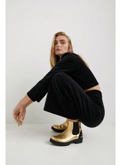 DESIGUAL Casual High-Rise Pants Black  - Image 3