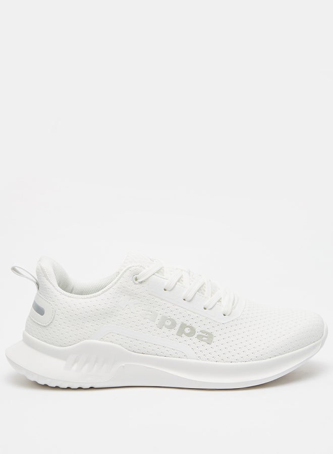 Kappa Men's Textured Lace-Up Walking Shoes White  - Image 1