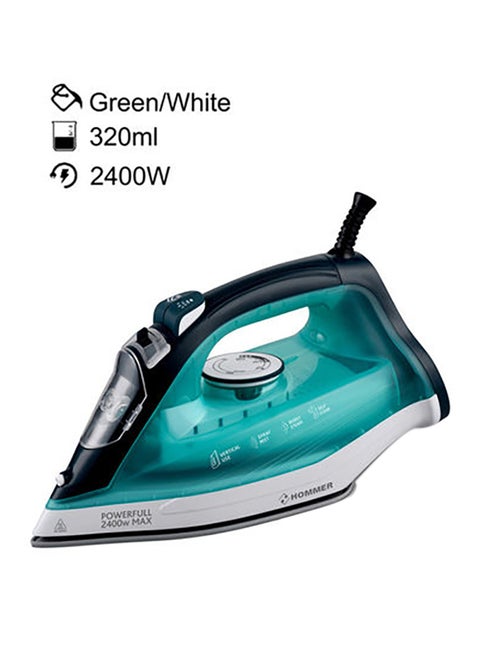Steam Iron Cereamic Sole Plate HSA203-04 Green/Black