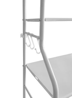 Toilet Storage Rack 3 Tier For Bathroom Steel Frame Premium Quality White L48 x D25 x H150 - v1643131594/N48593839A_3