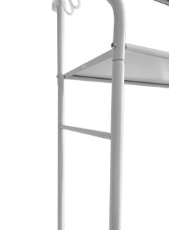 Toilet Storage Rack 3 Tier For Bathroom Steel Frame Premium Quality White L48 x D25 x H150 - v1643131594/N48593839A_4