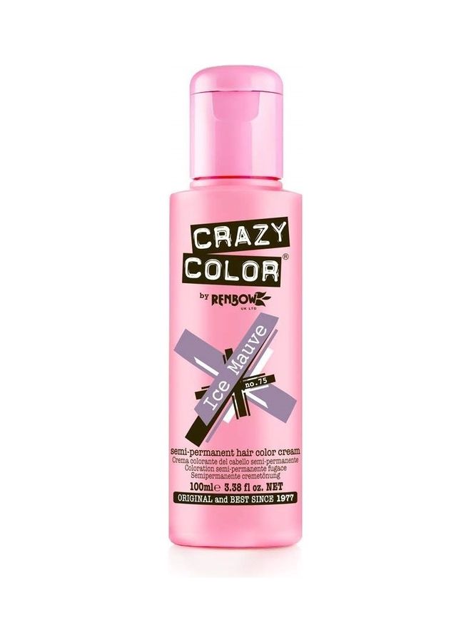 Crazy Color Semi-Permanent Hair Dye No 75 Ice Mauve 100ml - v1643181952/N52478624A_1