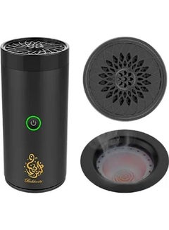 Bosidin USB Rechargeable Incense Burner for Car and Home Black 14 x 6 x 6cm  - Image 1