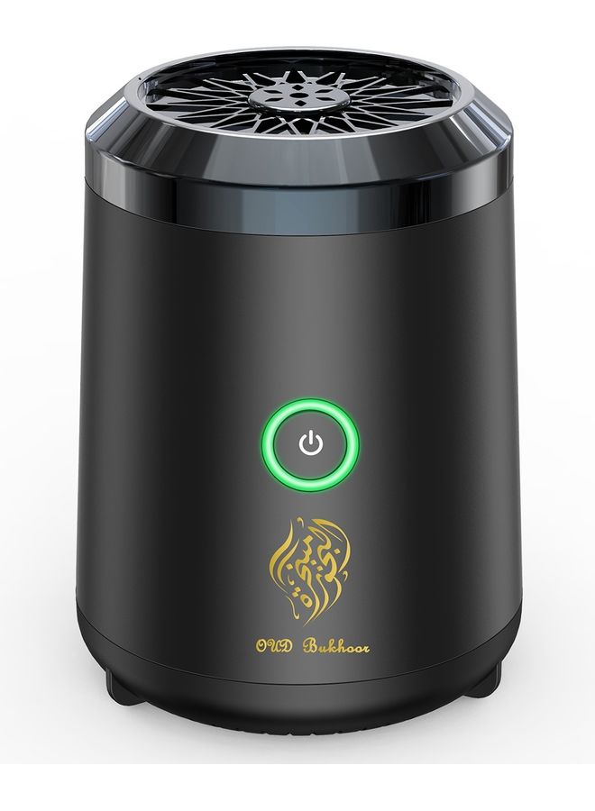 Bosidin - USB Mini Type-C Power Rechargeable Incense Burner for Car and Home Black 9.8 x 6.7 x 7.4cm - Image 1