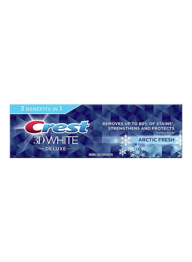 Crest 3D White Deluxe Arctic Fresh Toothpaste Mint 75ml - Image 1