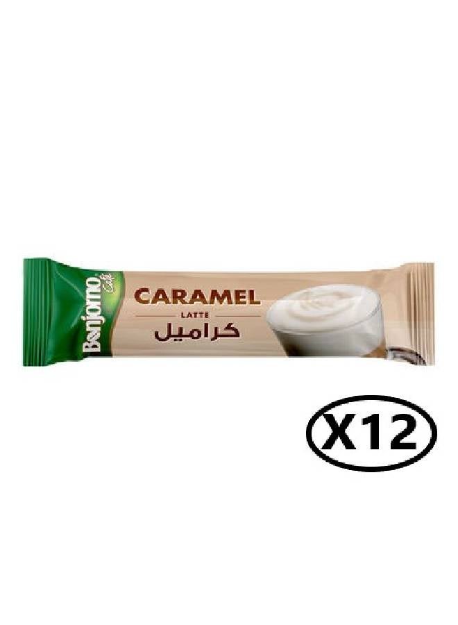 Bonjorno Latte Caramel 18grams Pack of 12 