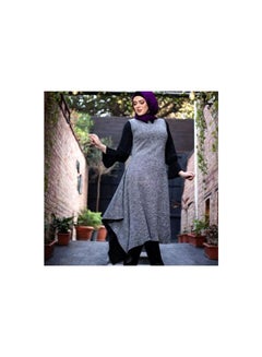 Casual Plain Basic  Tunic Grey