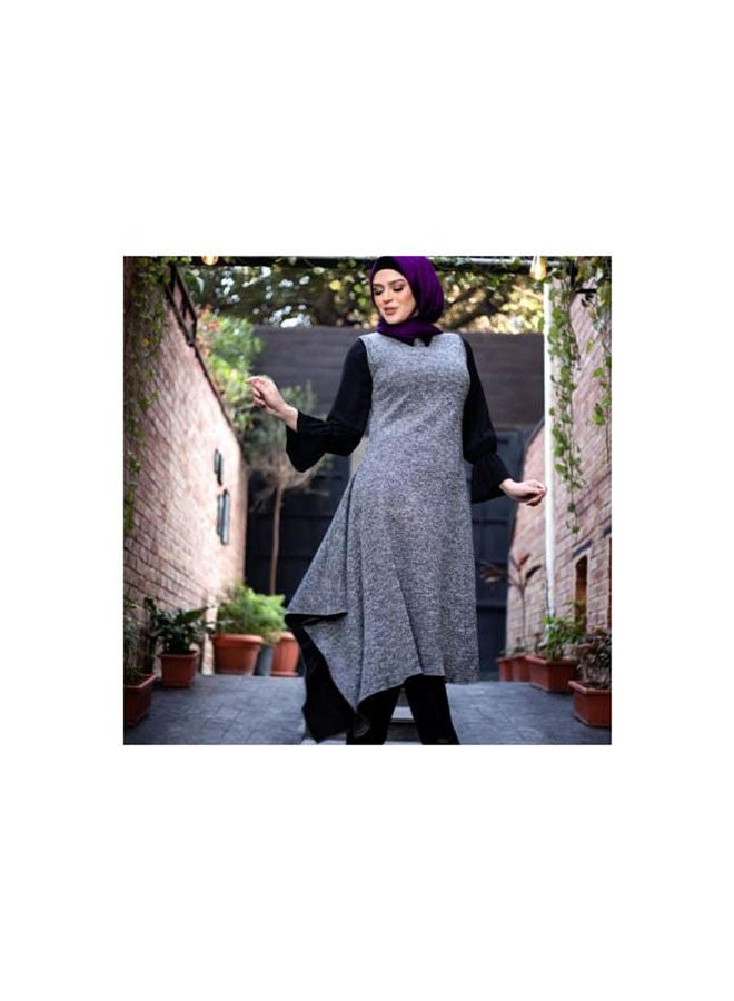 Generic - Casual Plain Basic  Tunic Grey - Image 1