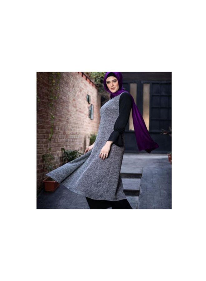 Generic - Casual Plain Basic  Tunic Grey - Image 1