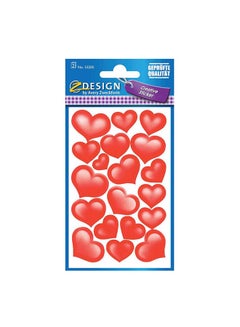 AVERY Decorative Heart Sticker Red 