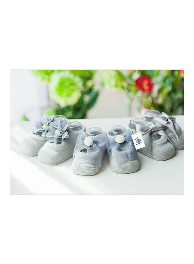 YES!TWOGO 3 Pairs Of Baby Breathable Non-Slip Floor Socks  - Image 3