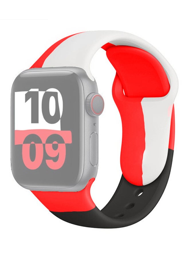 بي إس إن إل حزام سيليكون بديل 42mm/44mm/45mm/49mm أسود إصدار يونيتي الرياضي لساعات آبل سيريس 1/2/3/4/5/6/7/8/SE - Image 1