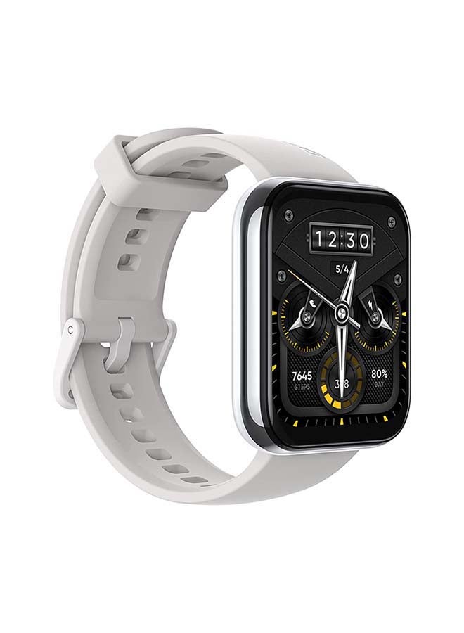 realme Smart Watch 2 Pro with 1.75 inch HD Super Bright Touchscreen Dual-Satellite GPS 14-Day Battery SpO2 And Heart Rate Monitoring IP68 Water Resistance Metallic Silver  - Image 2