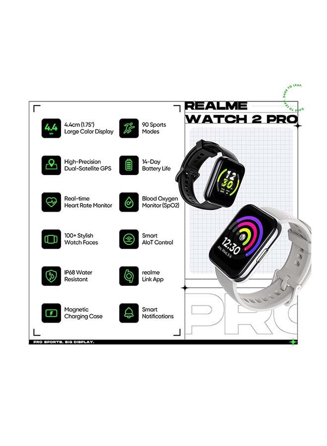 realme Smart Watch 2 Pro with 1.75 inch HD Super Bright Touchscreen Dual-Satellite GPS 14-Day Battery SpO2 And Heart Rate Monitoring IP68 Water Resistance Metallic Silver  - Image 5