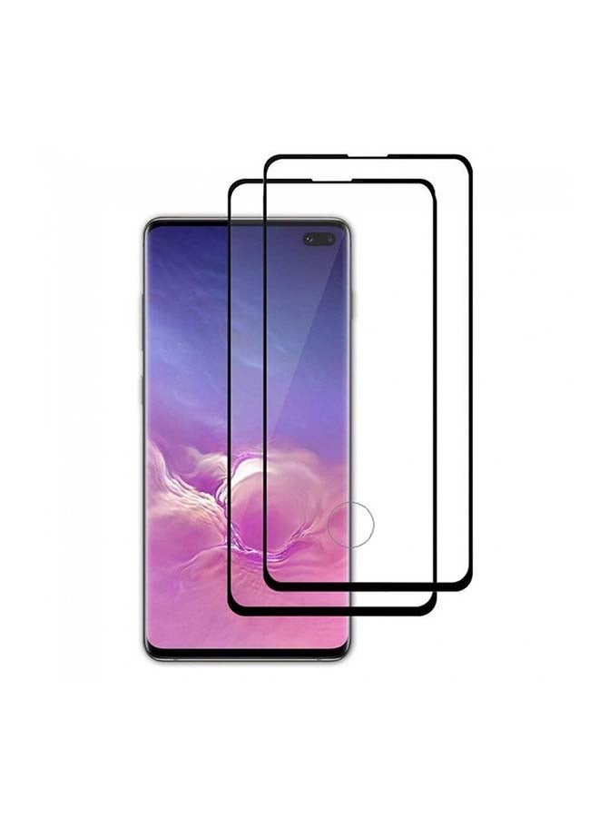 MARGOUN 2-Piece 3D Screen Protector Glass For Samsung Galaxy S10 Plus clear - Image 2