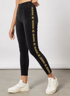 Retro Tape Leggings Black