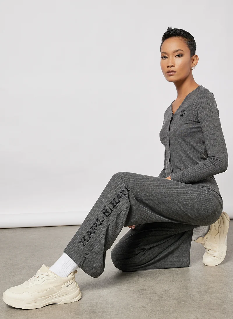 Karl Kani OG Ribbed Top Grey