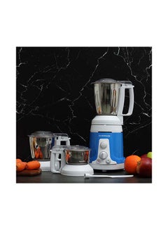 Olsenmark 3-in-1 Mixer Grinder, Protection from Overload, 3 Speed Control, Stainless Steel Jars, Highly Efficient Stainless-Steel Blades,2 Years Warranty, Modern Design, Durable Body, Robust Handles 1.5 L 750.0 W OMSB2481 blue and white  - Image 5