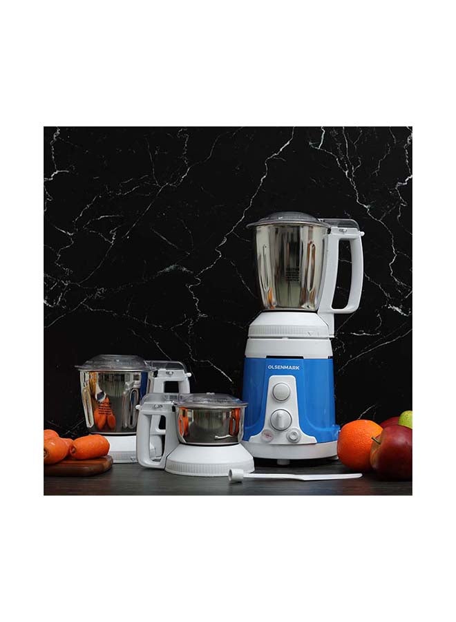 أولسنمارك مطحنة وخلاط 2 في 1 1.5 L 750.0 W OMSB2481 أزرق وأبيض  - Image 5
