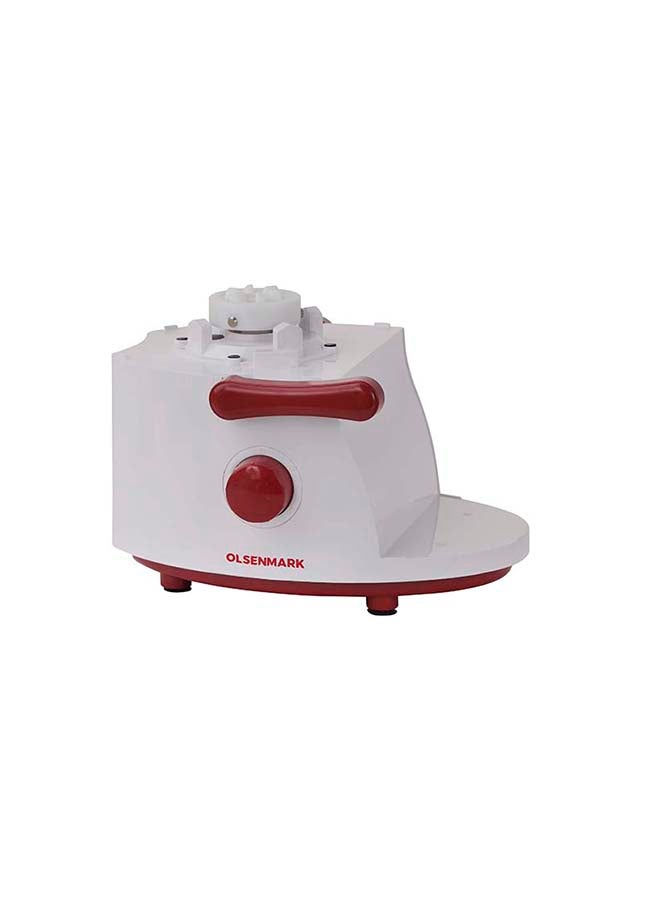 أولسنمارك - جهاز 4 في 1 خلاط / عصارة/خافق/مطحنة بنظام إغلاق مزدوج 1.5 L 750 W OMSB2488 أبيض وأحمر - Image 1