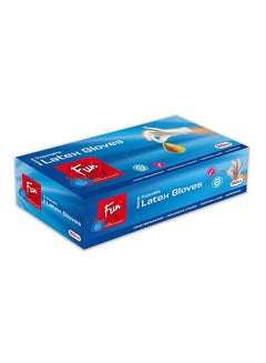 Fun Latex Powdered Disposable Gloves, 100 Count, Medium  - Image 1