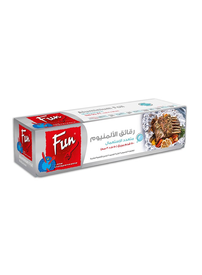 Fun Indispensable Aluminium Foil 500 Sq.Ft. Silver  - Image 1