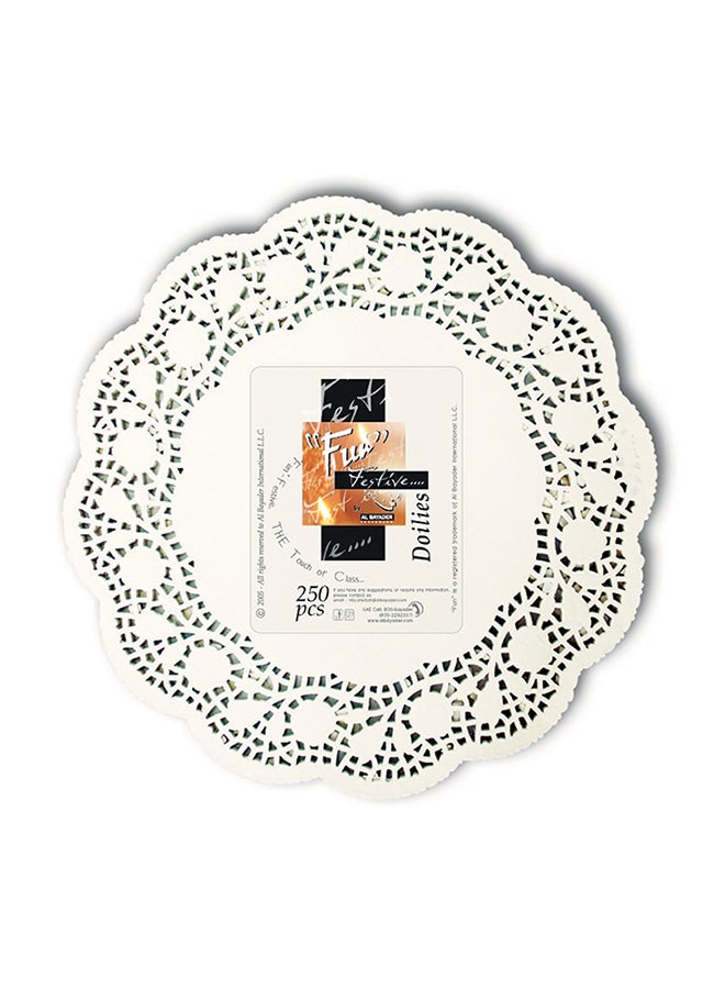 Fun Festive Round Doily Multicolour 