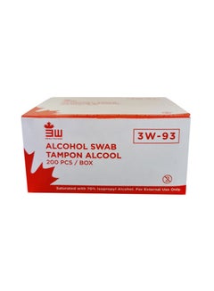 3W Alcohol Swab Disposable 200 Pcs Antiseptic Rubbing Pads Pre -Injection Swabs For Home, Medical, Nail Polish Remover Wipes. - v1643286129/N40314475A_2