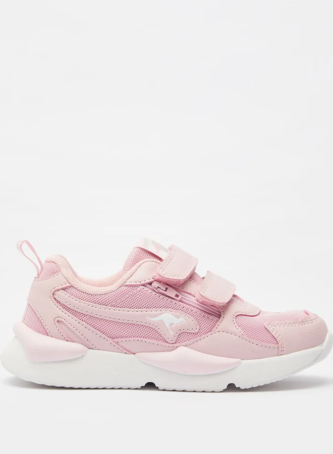 kangaROOS Running Shoes with Hook and Loop Closure Pink