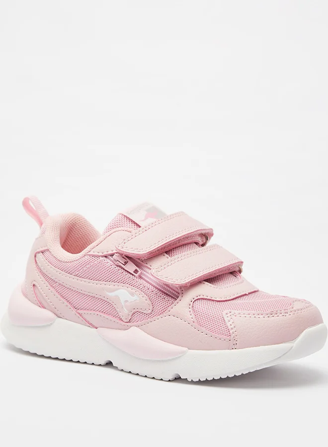kangaROOS Running Shoes with Hook and Loop Closure Pink