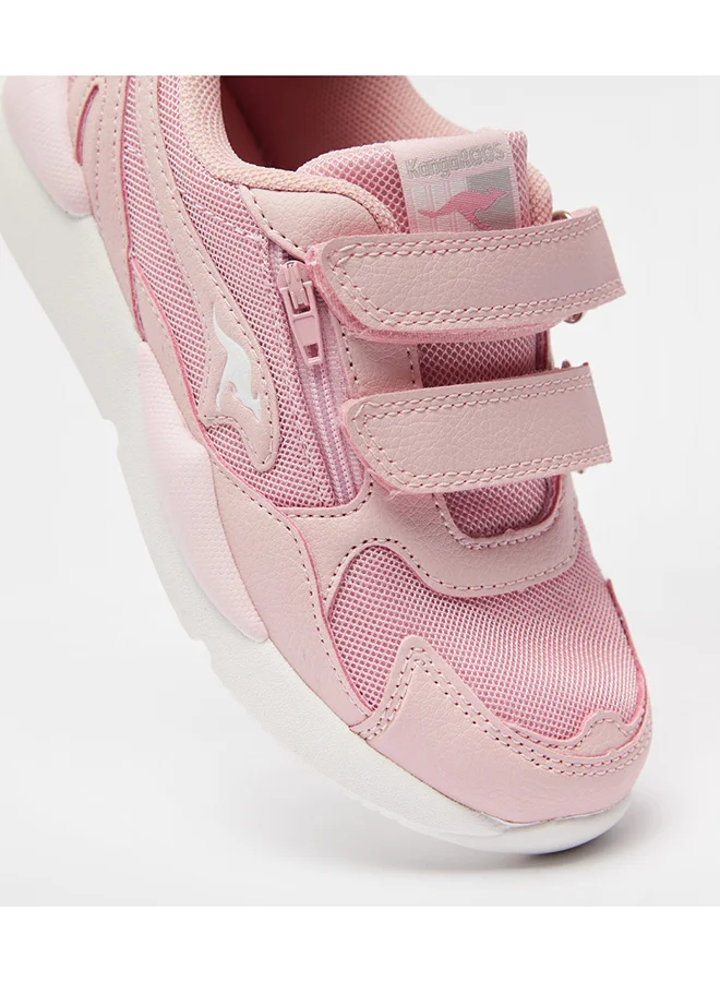 kangaROOS Running Shoes with Hook and Loop Closure Pink