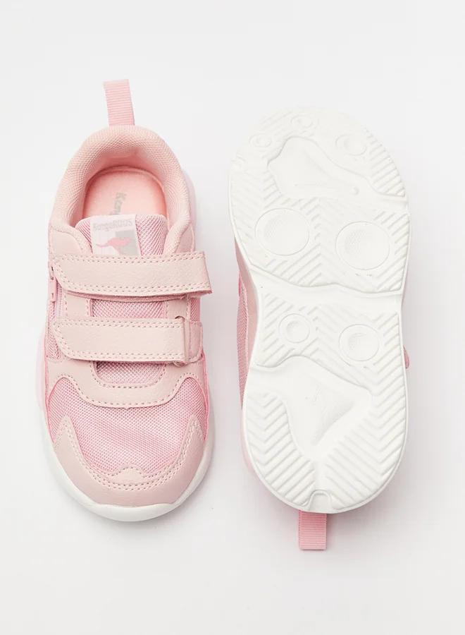 kangaROOS Running Shoes with Hook and Loop Closure Pink