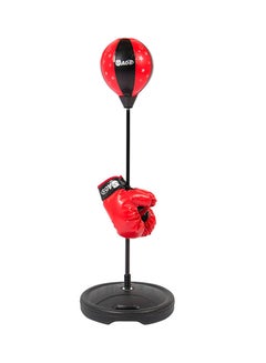 Generic Adjustable Stand Boxing Punching Bag Ball With Gloves Set Rich Detailing For Kids 43inch  - Image 1