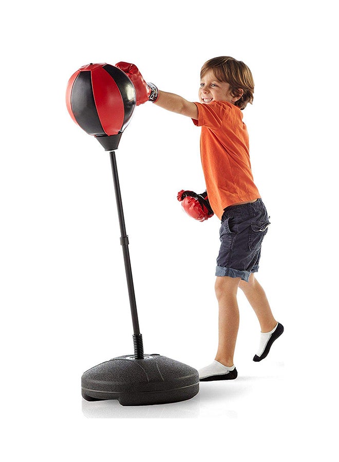 Adjustable Stand Boxing Punching Bag Ball With Gloves Set Rich Detailing For Kids 43inch  - Image 5