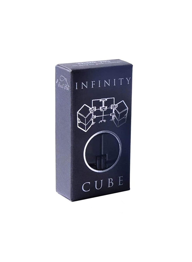 High-Quality Abs Infinity Stress Relieve Rubik'S Cube For Kids And Adults, Black 3.14 x 1.57 x 0.79inch - Image 1