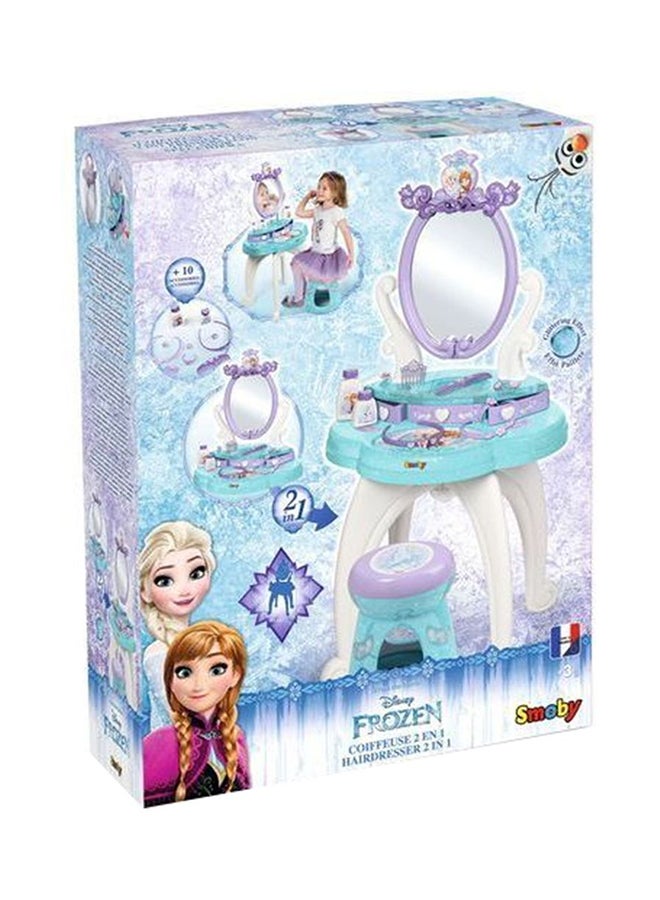 سموبي خزانة شعر بتصميم إبداعي مبتكر 2 في 1 من فروزن مع مقعد للأطفال 41x34x91سم - Image 1