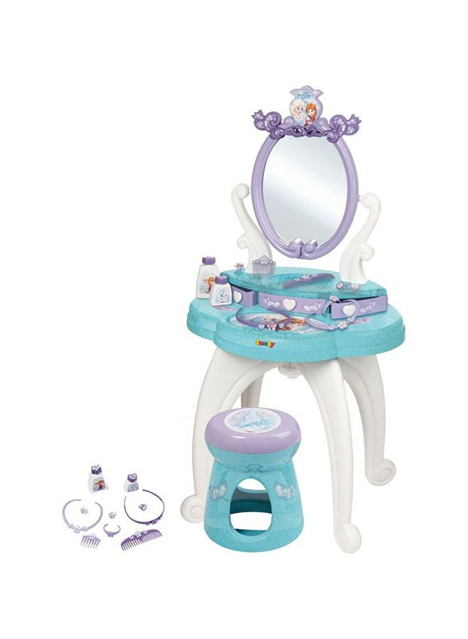 سموبي خزانة شعر بتصميم إبداعي مبتكر 2 في 1 من فروزن مع مقعد للأطفال 41x34x91سم - Image 2