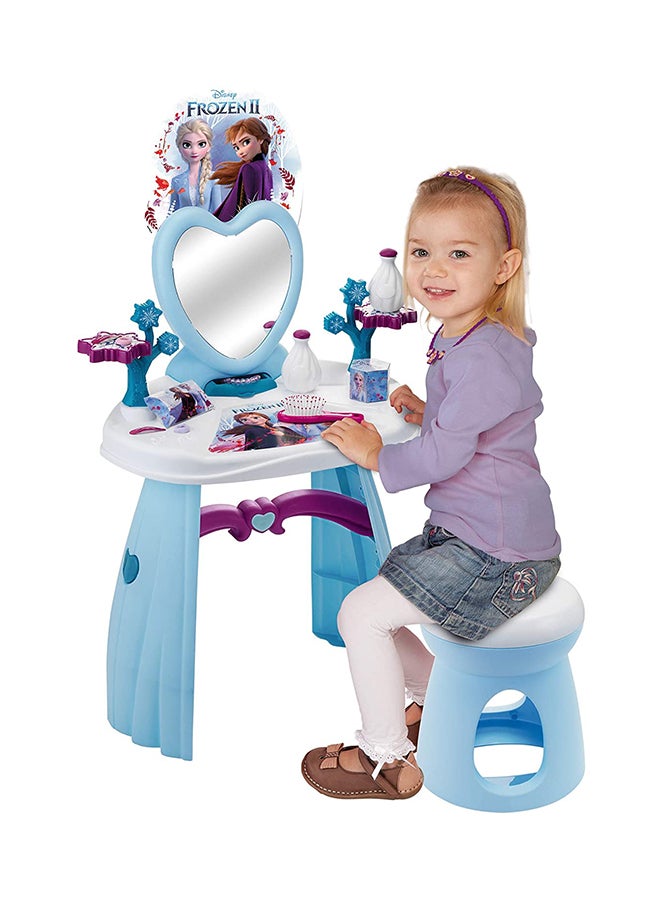 سموبي خزانة شعر بتصميم إبداعي مبتكر 2 في 1 من فروزن مع مقعد للأطفال 41x34x91سم - Image 3